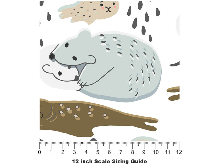 Predators Prey Animal Vinyl Film Pattern Size 12 inch Scale~Rwraps Predators Prey Animal Sizing Chart~2
