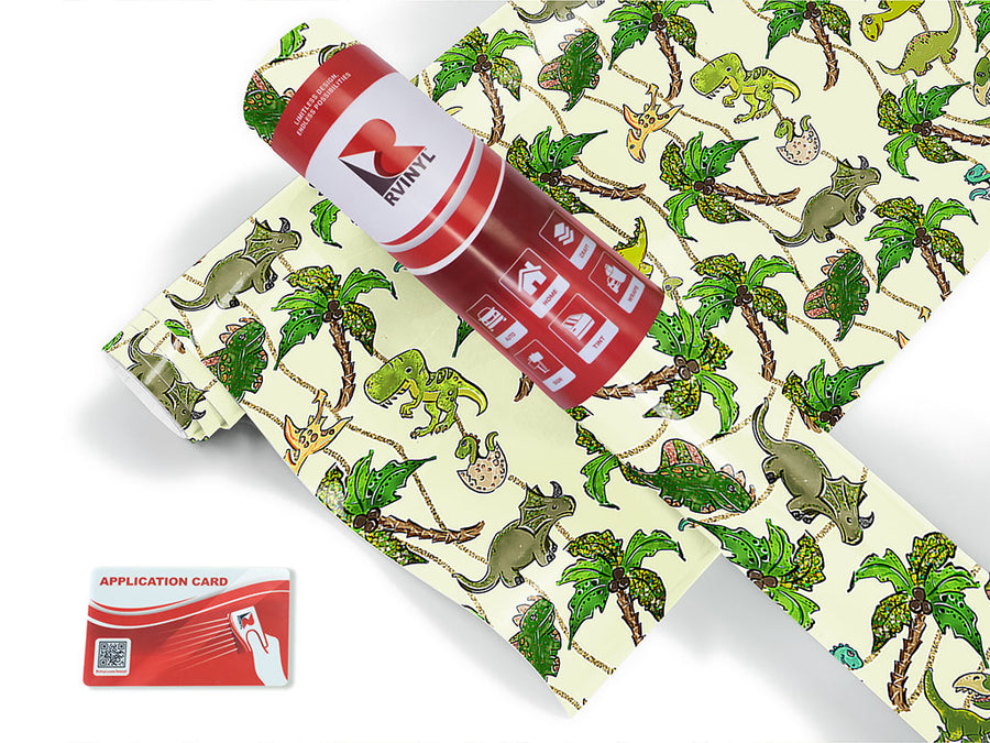 prehistoric party dinosaur Craft Vinyl Roll