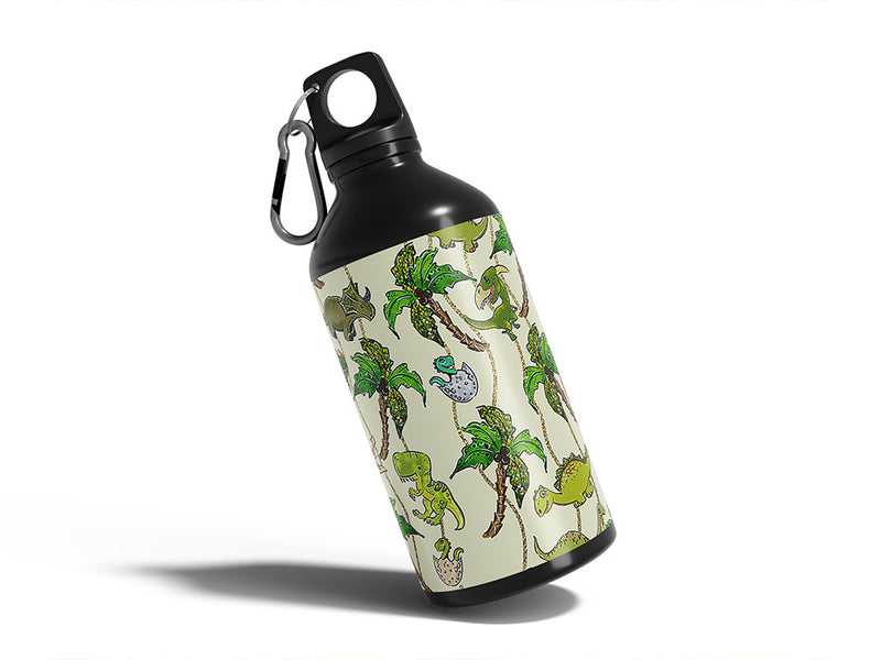prehistoric party dinosaur Water Bottle DIY Stickers