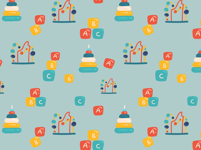 Preschool Playpen Toy Room Vinyl Wrap Pattern~Rwraps Series 914 Digitally Printed Vinyl Wrap~0