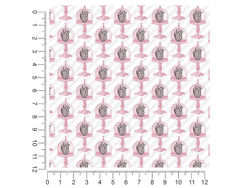 preserved hearts gothic 1ft x 1ft Craft Sheets