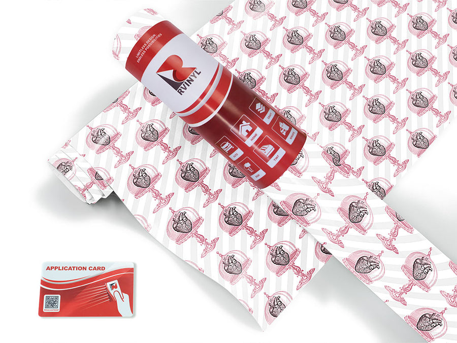 preserved hearts gothic Craft Vinyl Roll