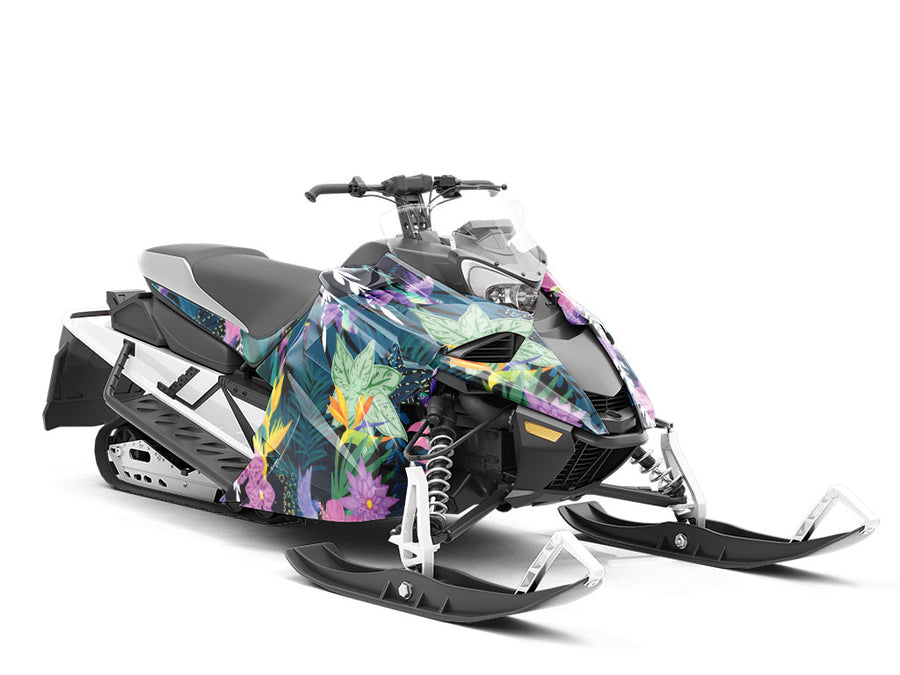 Pretty Pollinators Birds Custom Wrapped Snowmobile