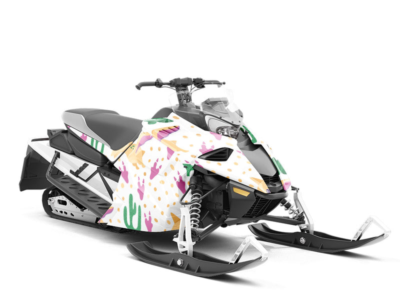 Pretty Pterodactyls Dinosaur Custom Wrapped Snowmobile
