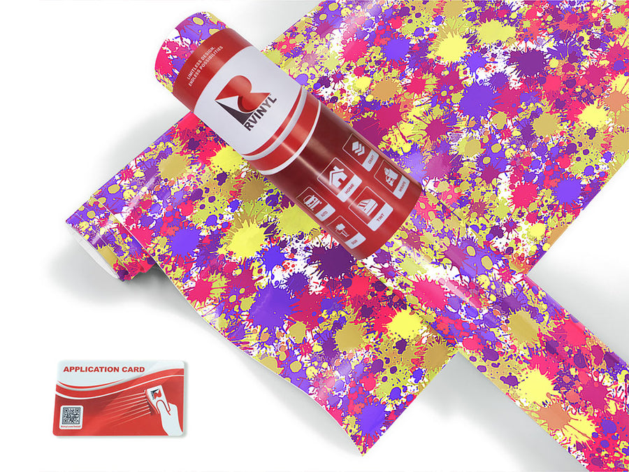 pretty waste paint splatter Craft Vinyl Roll