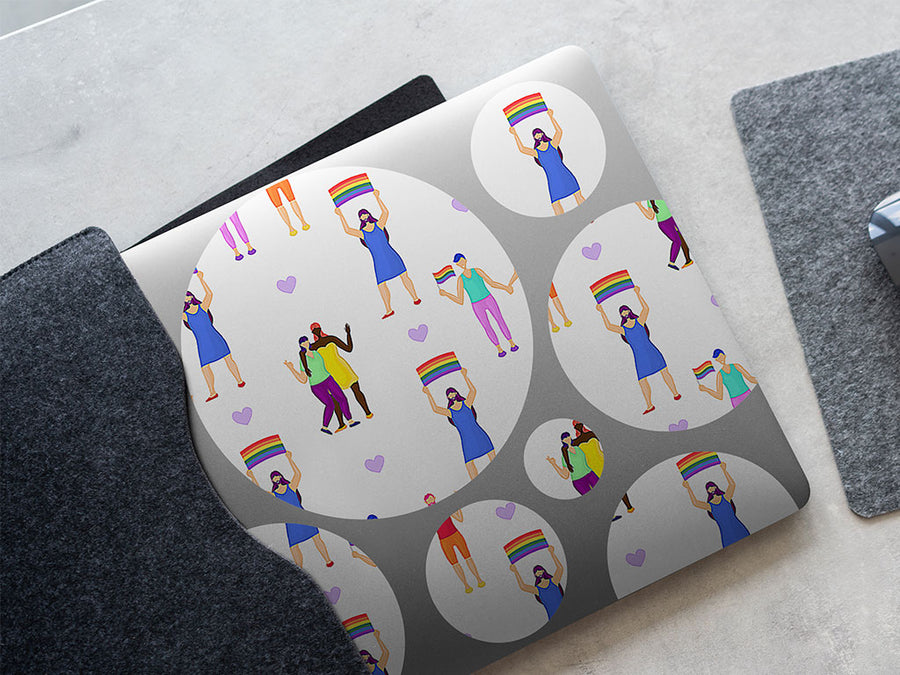 pride month DIY Laptop Stickers