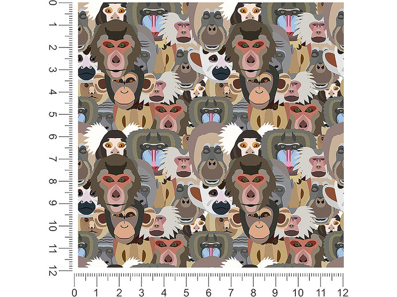 primate promenade animal 1ft x 1ft Craft Sheets