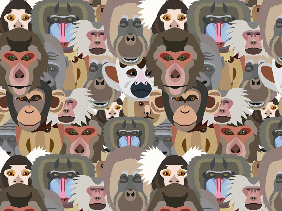 Primate Promenade Primate Vinyl Wrap Pattern~Rwraps Series 914 Digitally Printed Vinyl Wrap~0