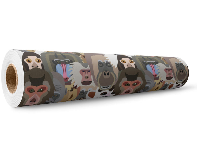 Primate Promenade Primate Wrap Film Wholesale Roll~Rwraps Series 914 Digitally Printed Vinyl Roll~5