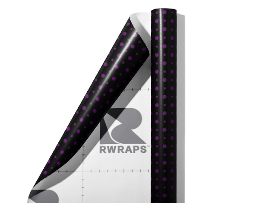 Prime Purple Polka Dot Wrap Film Sheets~Rwraps Series 914 Prime Purple Polka Dot Scrolled Sheet~3