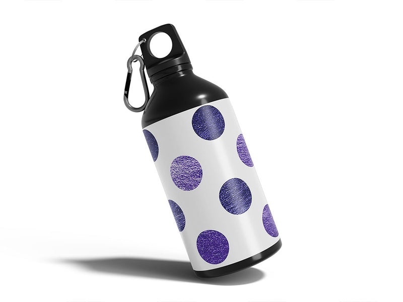 prime purple polka dot Water Bottle DIY Stickers