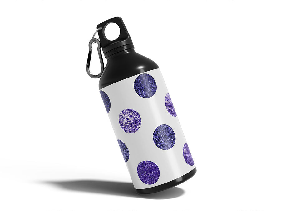 prime purple polka dot Water Bottle DIY Stickers