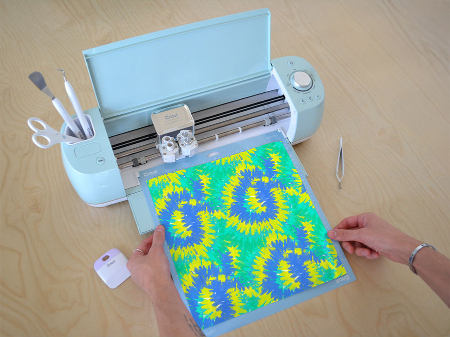 prismatic playground tie dye Cricut Compatible Vinyl