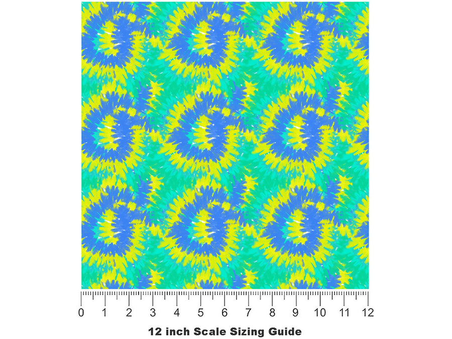 Prismatic Playground Tie Dye Vinyl Film Pattern Size 12 inch Scale~Rwraps Prismatic Playground Tie Dye Sizing Chart~2