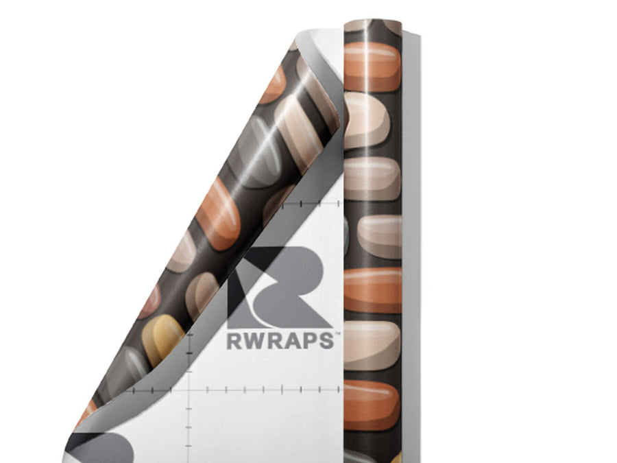Private Drive Cobblestone Wrap Film Sheets~Rwraps Series 914 Private Drive Cobblestone Scrolled Sheet~4
