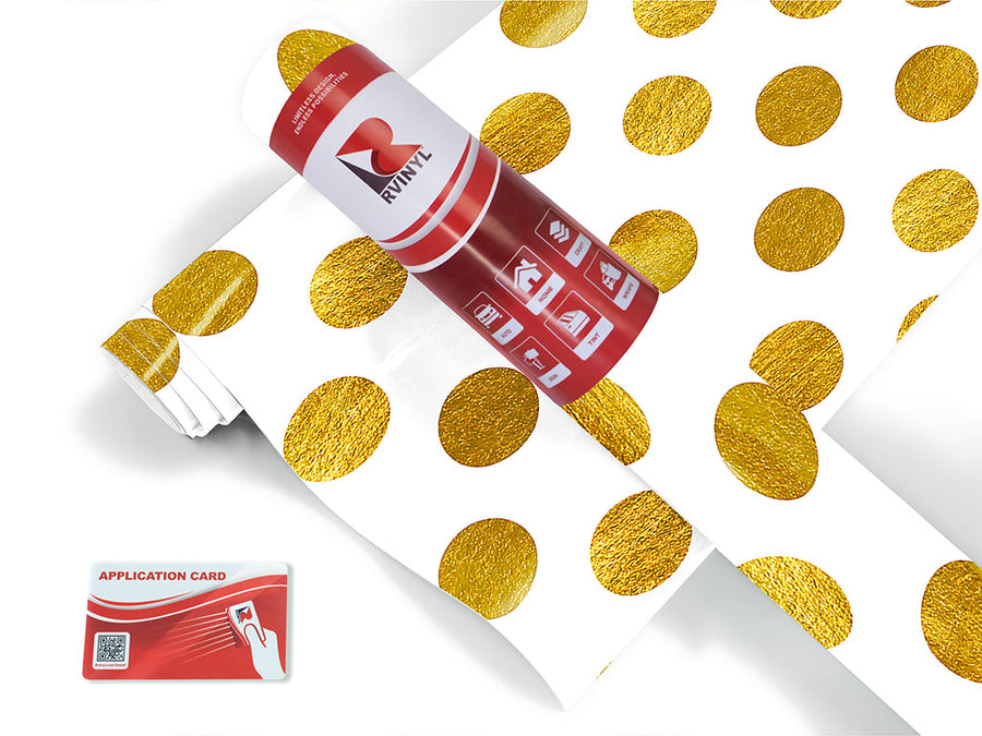proceed with caution polka dot Craft Vinyl Roll