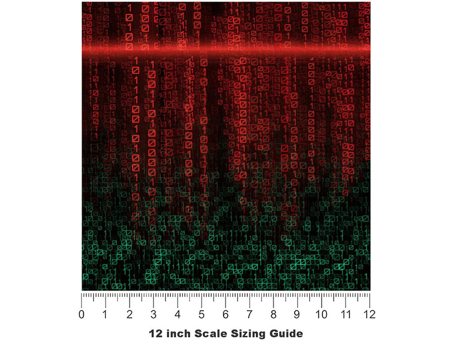 Processing Error Technology Vinyl Film Pattern Size 12 inch Scale~Rwraps Processing Error Technology Sizing Chart~3