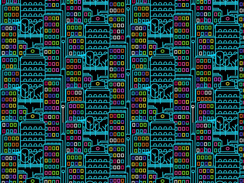 Proud Urbanite Cityscape Vinyl Wrap Pattern~Rwraps Series 914 Digitally Printed Vinyl Wrap~0