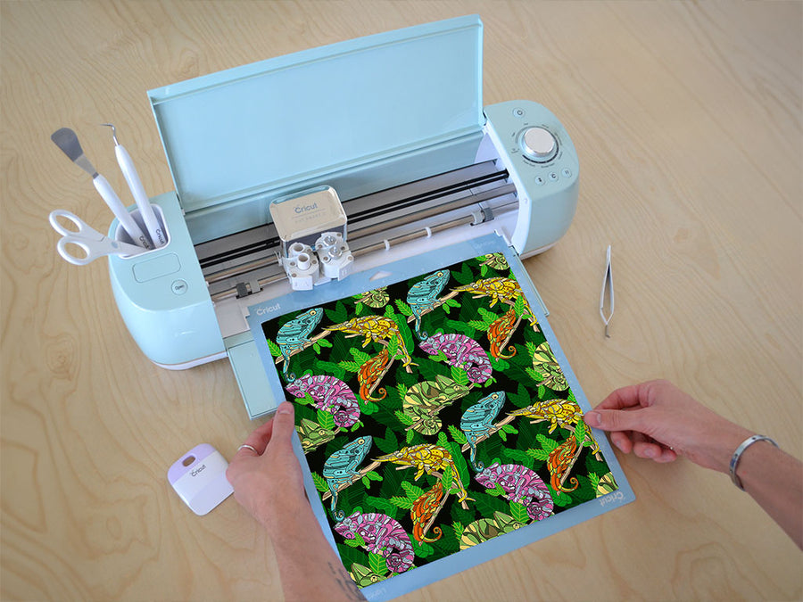 psychedelic chameleons animal Cricut Compatible Vinyl