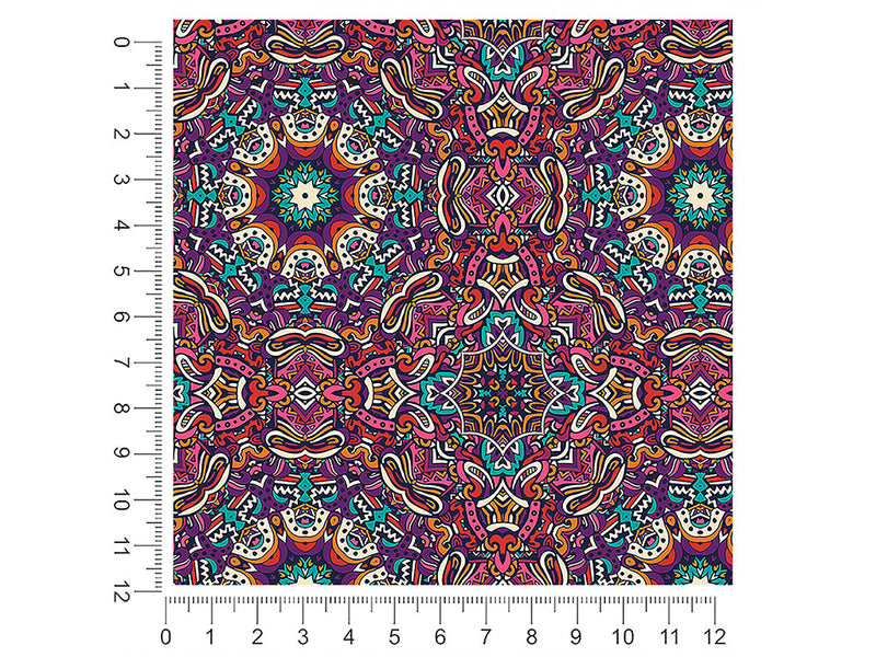psychedelic gosper mandala 1ft x 1ft Craft Sheets