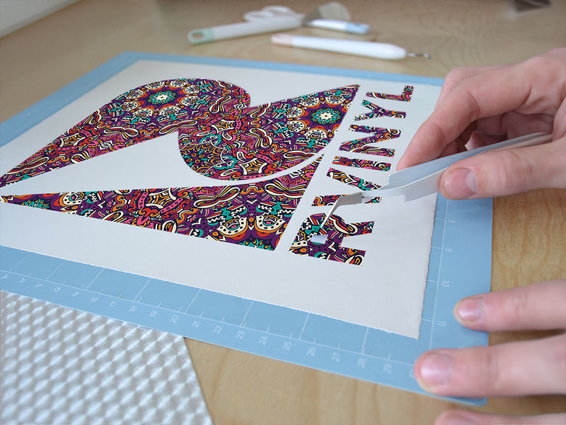 psychedelic gosper mandala Easy Weed Craft Vinyl