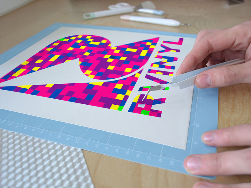 psychedelic phlox pixel Easy Weed Craft Vinyl