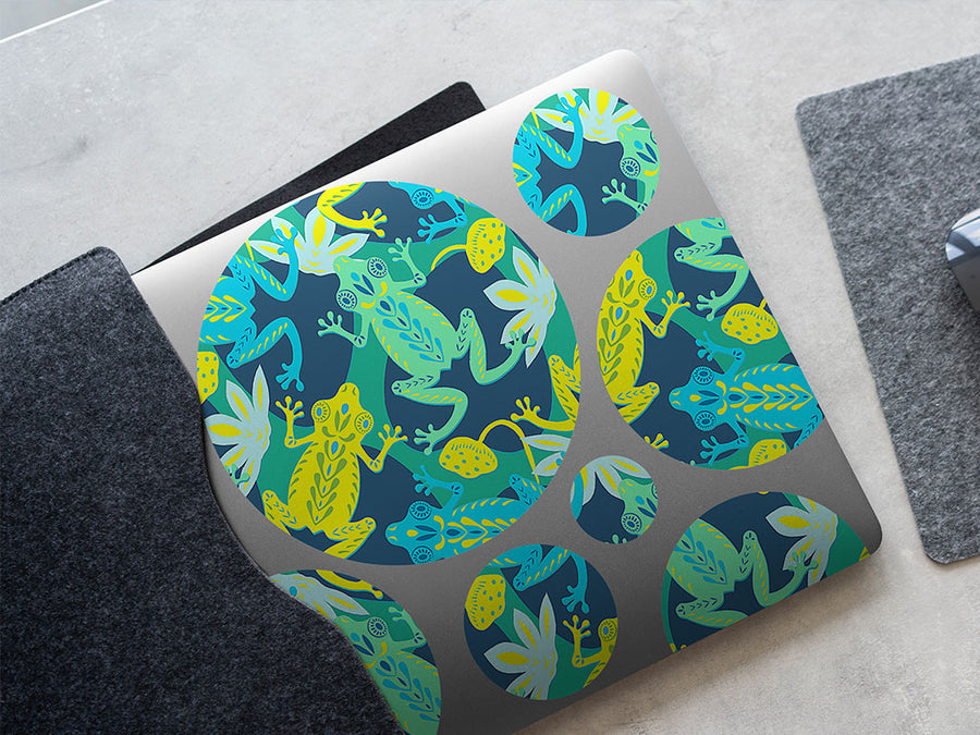 psychedelic pond fresh water DIY Laptop Stickers