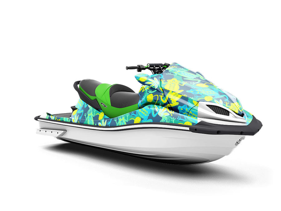 Psychedelic Pond Marine Life Jet Ski Vinyl Customized Wrap