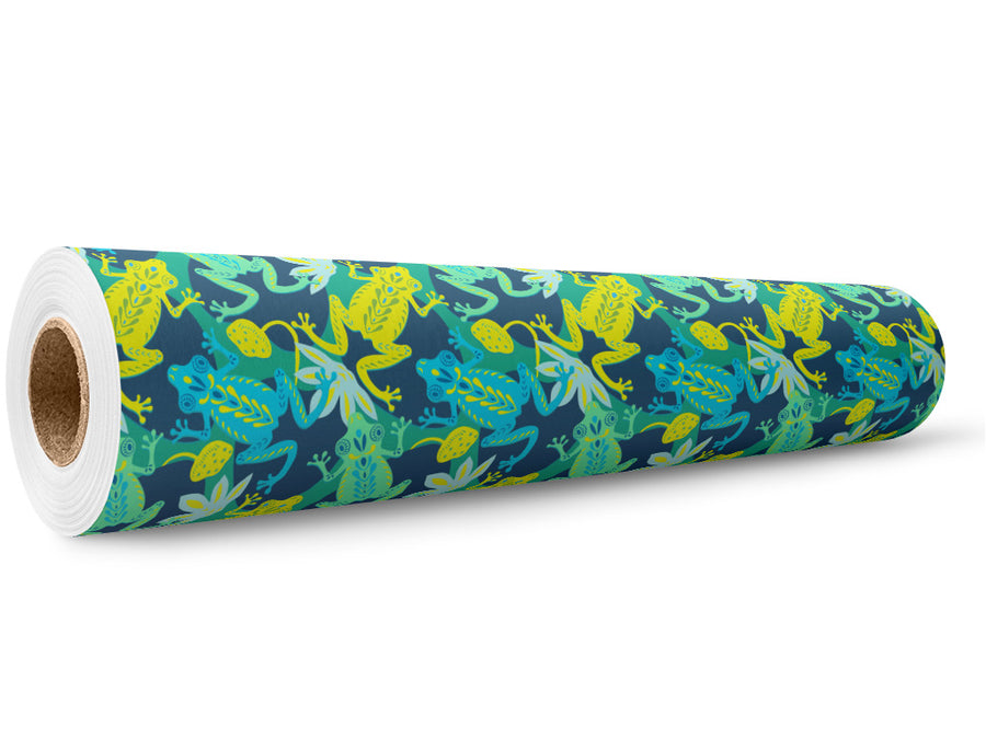 Psychedelic Pond Marine Life Wrap Film Wholesale Roll~Rwraps Series 914 Digitally Printed Vinyl Roll~5