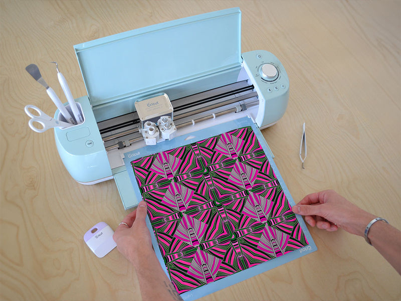 psychedelic shells art deco Cricut Compatible Vinyl