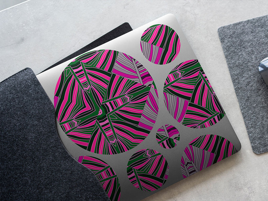 psychedelic shells art deco DIY Laptop Stickers