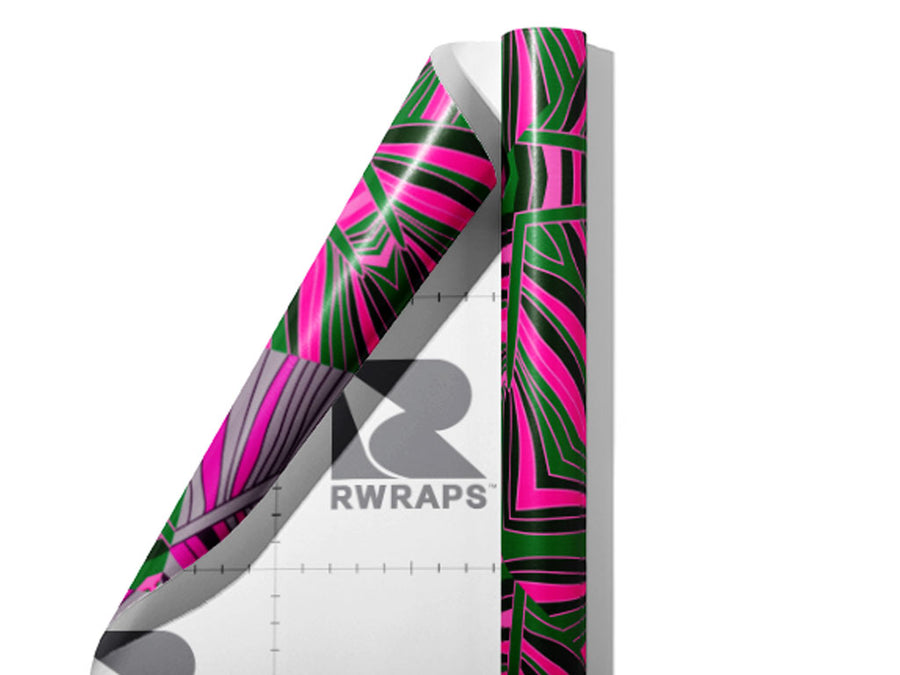 Psychedelic Shells Art Deco Wrap Film Sheets~Rwraps Series 914 Psychedelic Shells Art Deco Scrolled Sheet~3