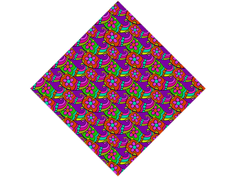 Psychedelic Sixties Paisley Vinyl Wrap Pattern