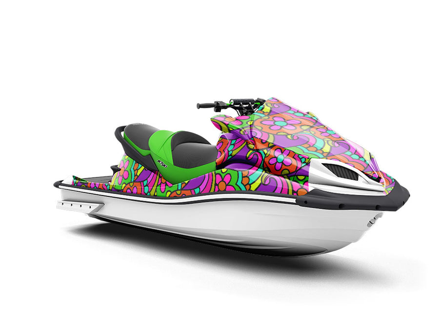 Psychedelic Sixties Paisley Jet Ski Vinyl Customized Wrap