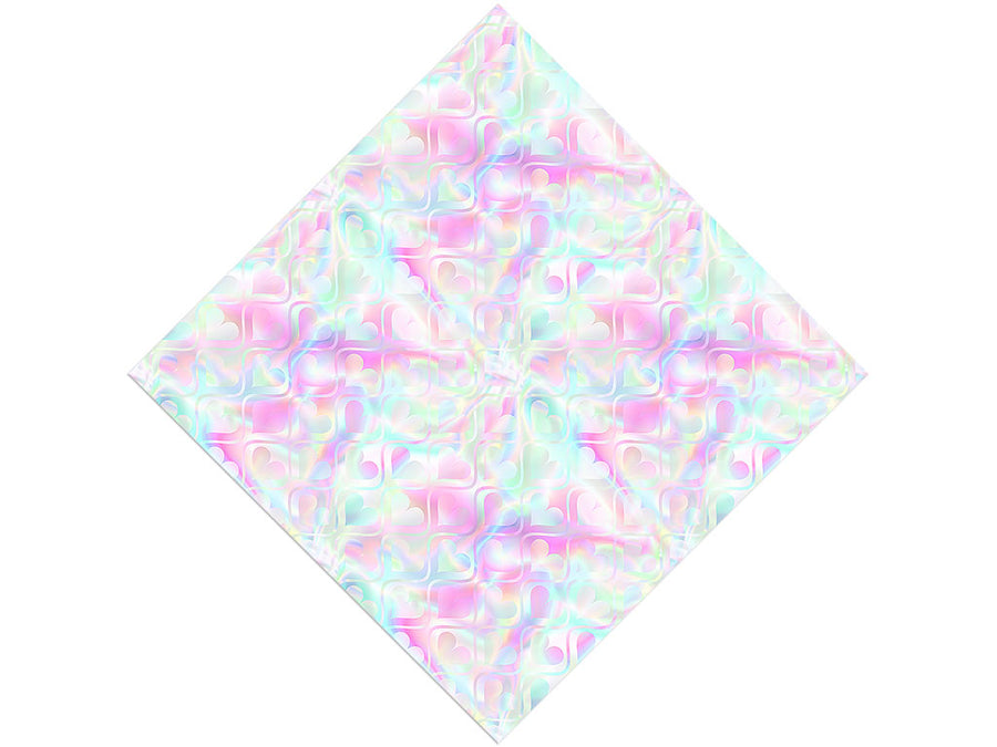 Psychedelic Waves Heart Vinyl Wrap Pattern