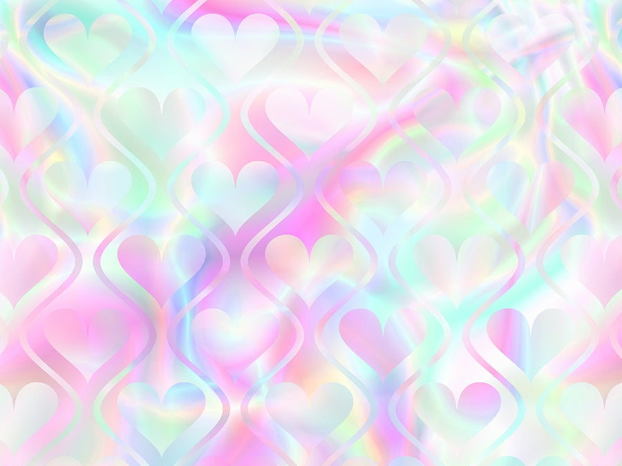 Psychedelic Waves Heart Vinyl Wrap Pattern~Rwraps Series 914 Digitally Printed Vinyl Wrap~0