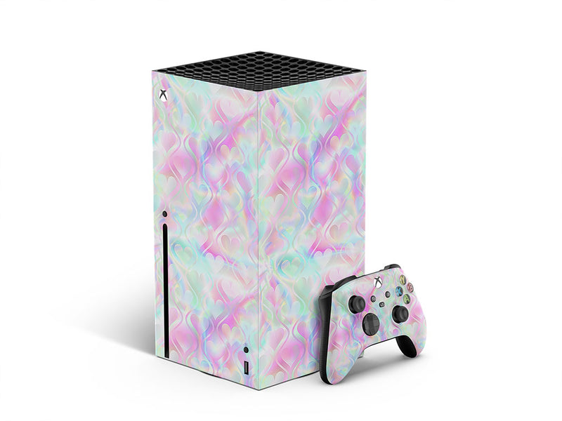 psychedelic waves heart XBOX DIY Decal