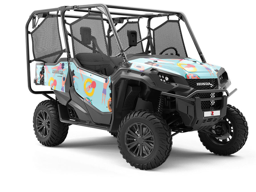 Public Pool Summertime Utility Vehicle Vinyl Wrap