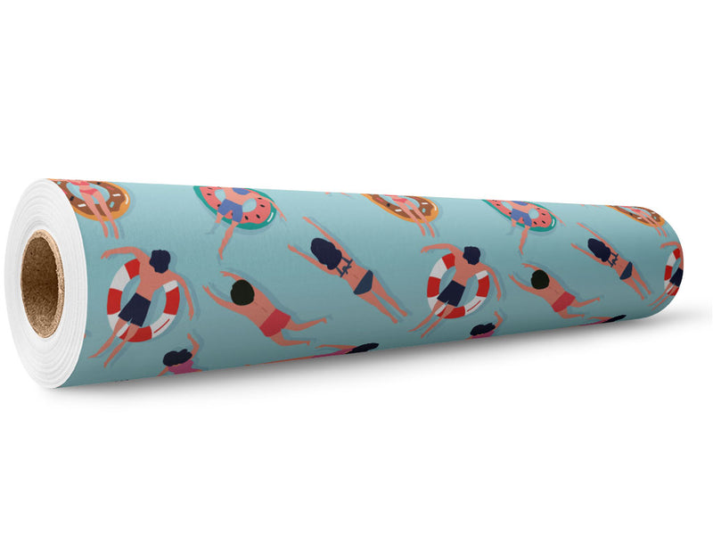 Public Pool Summertime Wrap Film Wholesale Roll~Rwraps Series 914 Digitally Printed Vinyl Roll~5