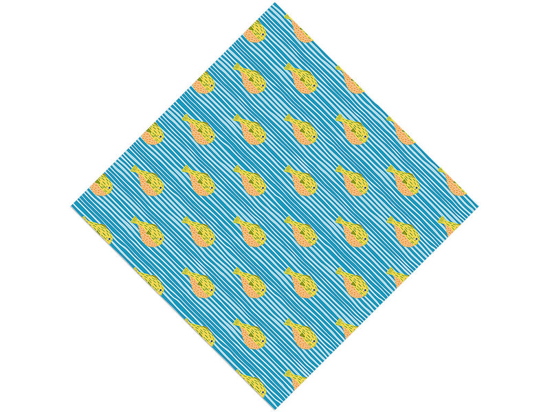 Pufferfish Journey Marine Life Vinyl Wrap Pattern