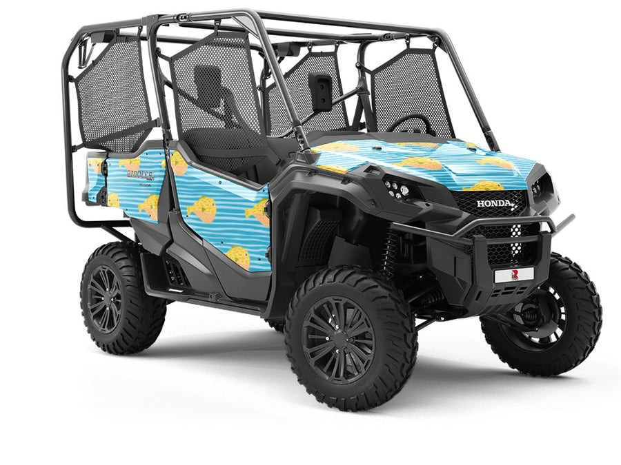 Pufferfish Journey Marine Life Utility Vehicle Vinyl Wrap