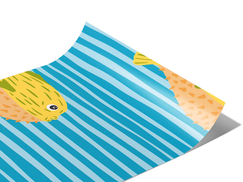 Pufferfish Journey Marine Life Vinyl Wraps~Rwraps Series 914 Digitally Printed Vinyl Wrap~0