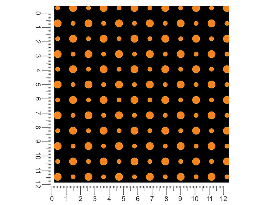 pumpkin orange polka dot 1ft x 1ft Craft Sheets