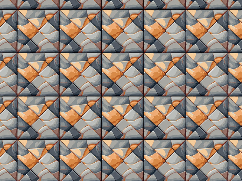 Pumpkin Square Tile Vinyl Wrap Pattern~Rwraps Series 914 Digitally Printed Vinyl Wrap~0