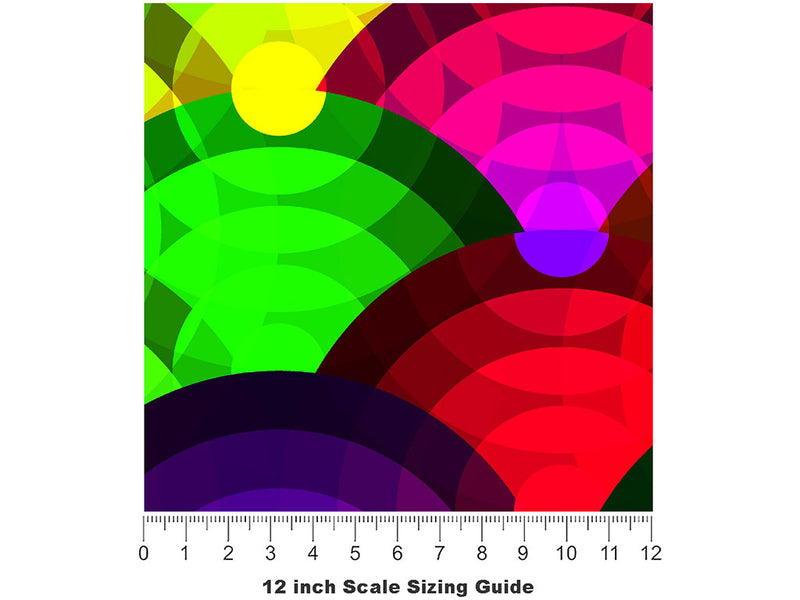 Pure Joy Art Deco Vinyl Film Pattern Size 12 inch Scale~Rwraps Pure Joy Art Deco Sizing Chart~2