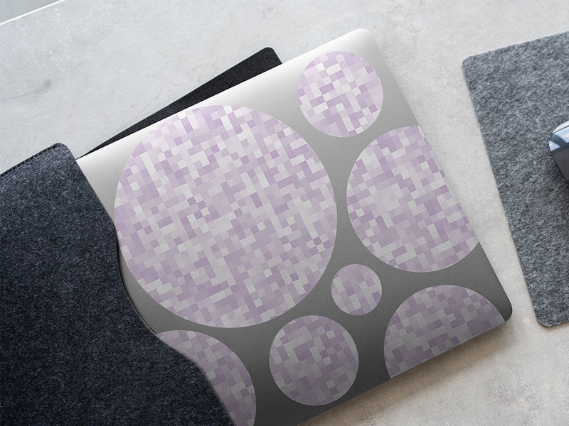 pure snow pixel DIY Laptop Stickers