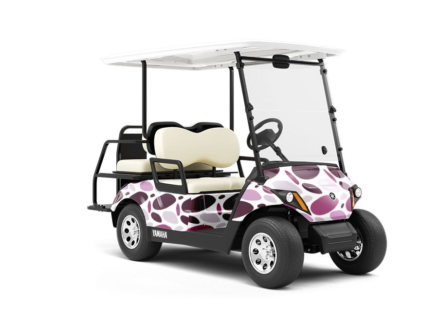 Purple Cobblestone Wrapped Golf Cart