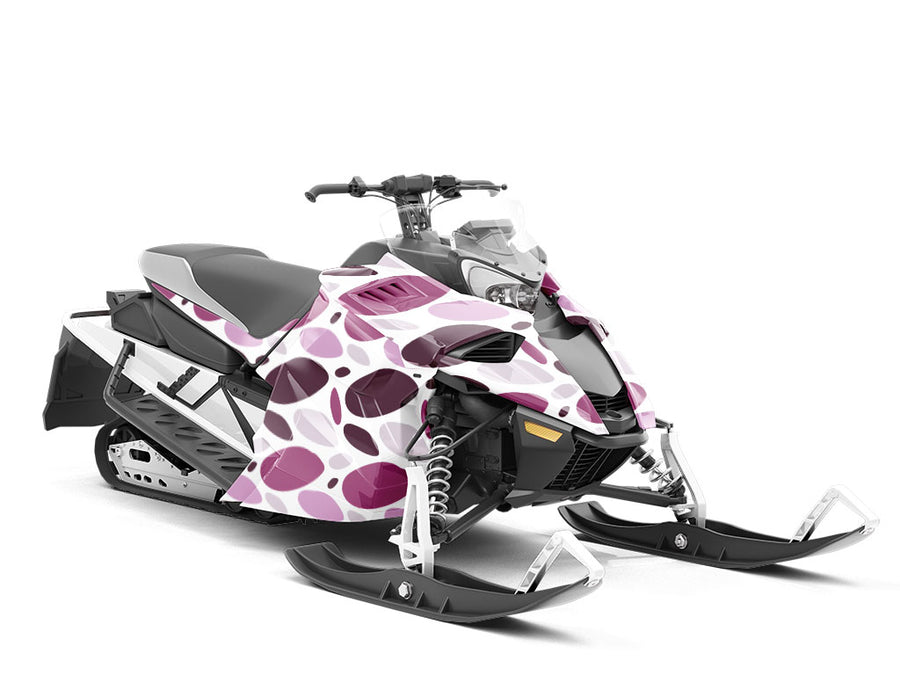 Purple Cobblestone Custom Wrapped Snowmobile