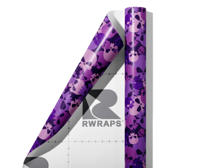Purple Calvaria Halloween Wrap Film Sheets~Rwraps Series 914 Purple Calvaria Halloween Scrolled Sheet~3