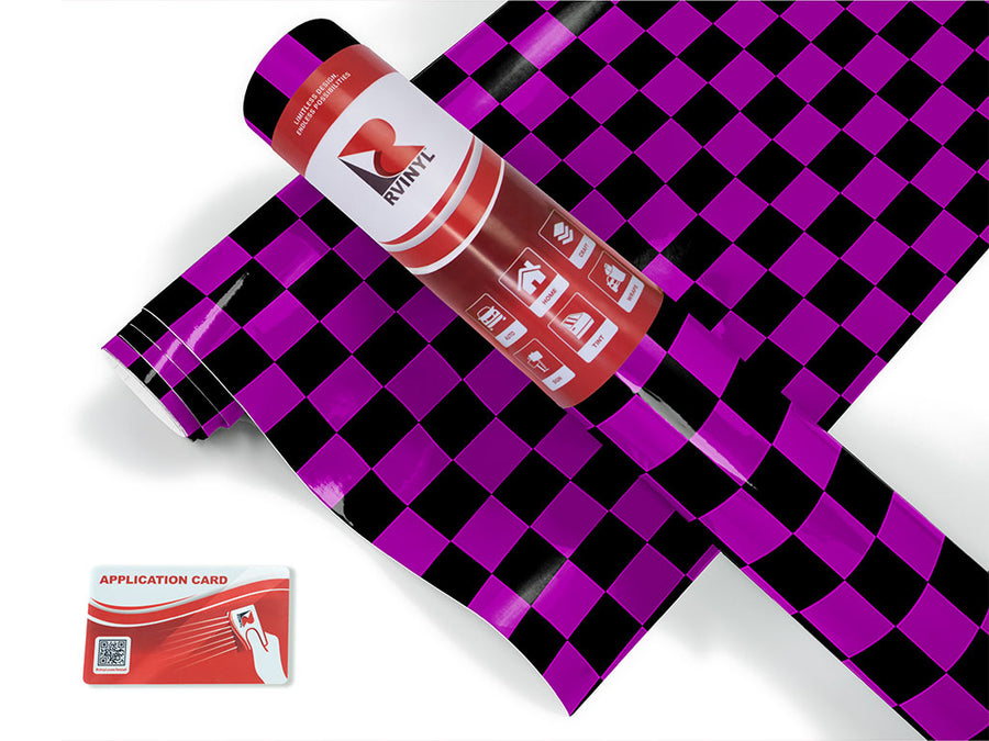 purple checkered Craft Vinyl Roll